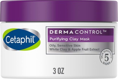 Picture of Cetaphil Clay Mask, DermaControl Purifying Clay Face Mask with Bentonite Clay for Blackheads and Pores, Designed for Oily, Sensitive Skin, 3 Oz