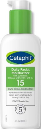 Picture of Cetaphil Daily Facial Moisturizer, SPF 15, Fragrance Free, 4 Oz