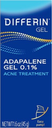 Picture of Differin Acne Retinoid Treatment Gel, 0.1% Adapalene, 45g Pump | 90-Day Supply Pump, Over-The-Counter Retinoid, Clears Breakouts, Gentle For Sensitive Skin, Dermatologist Recommended