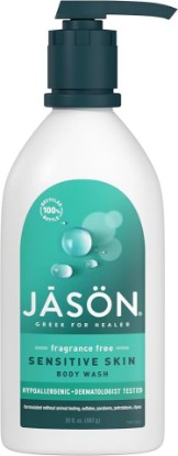 Picture of JASON Sensitive Skin Fragrance Free Body Wash, For a Gentle Feeling Clean, 30 Fluid Ounces