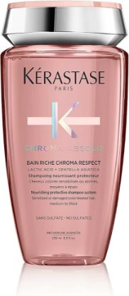 Picture of Kerastase Chroma Absolu Chroma Respect Shampoo Riche For Sensitized or Damaged Color-Treated Hair - Protects and Nourishes Medium To Thick Hair, with Lactic Acid
