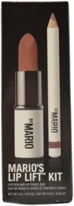 Picture of Makeup By Mario Mario's Lip Lift Kit - Pink Nude:: Ultra Suede Lipstick in Sam and Sculpting Lip Pencil in Hugh