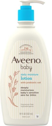 Picture of Aveeno Baby Daily Moisture Body Lotion, Fragrance Free, 18 fl. oz