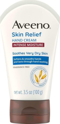 Picture of Aveeno Skin Relief Intense Moisture Hand Cream, Fragrance-Free, 3.5 oz | For Very Dry Skin, Soothing Prebiotic Oat, Heals & Moisturizes, Lasts Through Hand Washing GreenCircle Sustainable Energy Practices