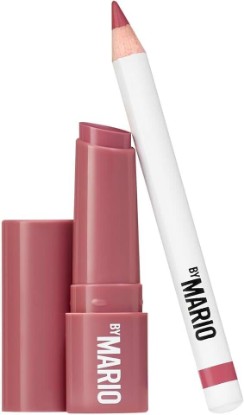 Picture of MAKEUP BY MARIO Rosewood Glow Lip Kit – Mini MoistureGlow Plumping Lip Serum & Ultra Suede Sculpting Lip Pencil, Rich Mauve – Hydrating Plumping Lip Duo, Travel Size