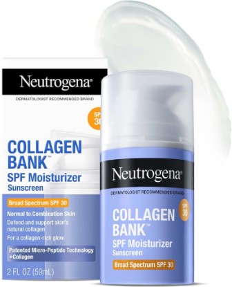 Picture of Neutrogena Collagen Bank Moisturizer + Travel Hydro Boost Cleanser 2 fl. oz | Face Moisturizer with SPF, Anti-Aging Face Collagen Cream, Micro-Peptides, No White Cast, Travel Hydrating Gel Cleanser