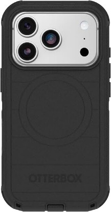 Picture of OtterBox iPhone 17 Pro Defender Pro Series Case - Black | Tough, Rugged & Durable iPhone Case, Snaps on MagSafe, Multi-Layer, Impact Absorbing iPhone Case