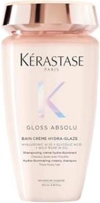 Picture of KÉRASTASE Gloss Absolu Bain Crème Hydra-Illuminating Creamy Shampoo, Sulfate-Free Anti-Frizz Formula for Thick Frizzy Hair, for Shine and Smoothness with Hyaluronic Acid