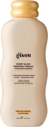 Picture of Gisou Honey Gloss Ceramide Therapy Hydrating Shampoo (8.5 Fl Oz) | Deeply cleanses & hydrates, balances the scalp microbiome, powered by Fermented Mirsalehi Honey, ceramides & AHAs