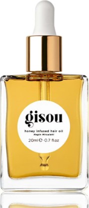 Picture of Gisou Honey Infused Hair Oil (0.7 Fl Oz) | Intense hydration, long-lasting frizz control, up to 450°F heat protection, glossy shine, suitable for all hair types
