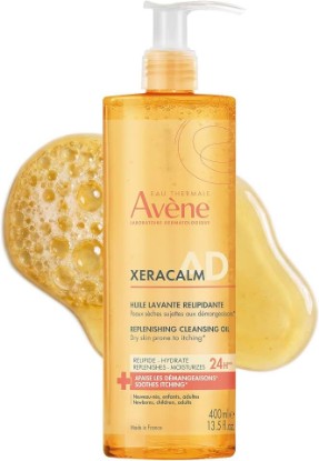 Picture of Avène XeraCalm A.D Lipid-Replenishing Cleansing Oil, 13.5 oz | Soothes & hydrates dry, itchy skin. Ideal for skin prone to atopic dermatitis & eczema.