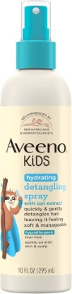 Picture of Aveeno Kids Hydrating Hair Detangler Spray, 10 fl. oz | Quickly Detangles Hair, Oat Extract, Tear-Free, Gentle on Sensitive Skin & Scalp