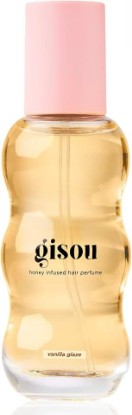 Picture of Gisou Honey Infused Hair Perfume Mini (0.5. fl.oz) - Vanilla Glaze | Notes of vanilla, cedarwood, milk & musk, hydrates & adds shine, enriched with Mirsalehi Honey & argan oil