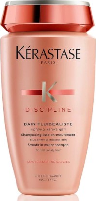Picture of Kerastase Discipline Bain Fluidealiste Shampoo - Sulfate-Free, Smoothing & Hydrating, Frizzy Hair, Softens and Nourishes [Amazon-developed Certification] Compact by Design