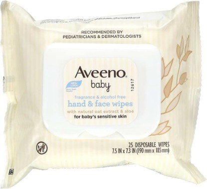 Picture of Aveeno Aveeno Baby Wipes 25 Count Sensitive (4in), 25 Count