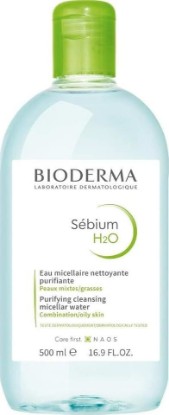 Picture of Bioderma Sébium H2O - Micellar Water - Facial Cleanser and Makeup Remover - Face Cleanser for Combination to Oily Skin