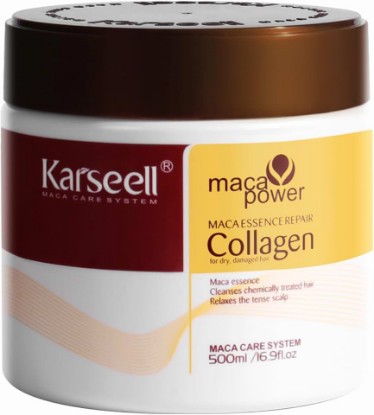 Picture of Karseell Collagen Hair Mask for Dry, Frizzy, Damaged Hair 16.90 oz | Deep Conditioning Hair Treatment Repairs, Moisturizes, Nourishing, Detangles Hair Leaving it Soft, Silky