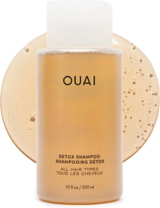 Picture of OUAI Detox Shampoo - Clarifying Shampoo for Build Up (10 Fl Oz) | Dirt, Oil, Product and Hard Water - Apple Cider Vinegar & Keratin for Clean, Refreshed Hair - Sulfate-Free Hair Care