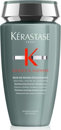 Picture of Kerastase Genesis Homme Bain De Masse Shampoo For Men - Thickening & Strengthening Shampoo, Cleanses Weakened Hair & Scalp, 8.5 Fl Oz