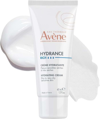 Picture of Avène Hydrance Rich Hydrating Face Cream for Dry Skin, 1.3 oz | 24-hour hydration, rich cream for dry & sensitive skin, +52% hydration boost in 2 hours, minimizes fine lines, radiant glow