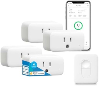 Picture of SwitchBot Smart Plug Mini, 15A Energy Monitoring, WiFi & Bluetooth Outlet, Compatible with Alexa, Google Assistant, Home Assistant, App Control, Timer Function, No Hub Required, Compact Design