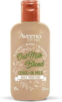 Picture of Aveeno Farm-Fresh Oat Milk Leave-In Hair Conditioner Treatment, Lightweight Moisturizer for Dry Damaged Hair, Safe for Color-Treated Hair, Sulfate, Paraben & Dye-Free