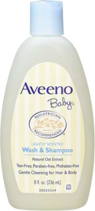 Picture of Aveeno Baby Wash & Shampoo For Hair & Body, Tear-Free, 8 fl. Oz ECOLOGO