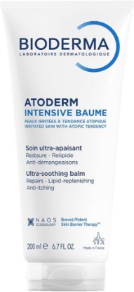 Picture of Bioderma Atoderm Intensive Balm, Nourishing Body Cream- for Very Dry Sensitive Skin, 6.8 Fl Oz | Intensive Balm face body moisturizer relieves dry to atopic skin while repairing the skin barrier and soothing itching