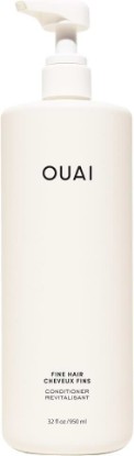 Picture of OUAI Fine Hair Conditioner Salon Size - Volumizing Conditioner (32 oz) | Made with Keratin, Biotin and Chia Seed Oil - Adds Softness, Bounce and Volume - Free from Parabens, Sulfates, and Phthalates