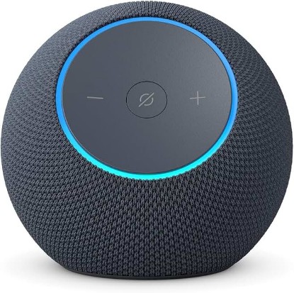 Picture of Amazon Echo Dot Max (newest model), Alexa speaker with room-filling sound and nearly 3x bass, Great for living rooms and medium-sized spaces, Designed for Alexa+, Graphite Recycled Content Certification for Electrical and Electronic Equipment