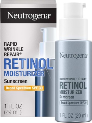 Picture of Neutrogena Rapid Wrinkle Repair Face Moisturizer SPF 30, 1 fl. oz | Retinol & Hyaluronic Acid, Anti-Aging Daily Face Cream, Smooths Fine Lines Wrinkles & Dark Spots