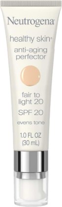 Picture of Neutrogena Anti-Aging Perfector Tinted Facial Moisturizer, 1 fl oz | 20 Fair to Light, Retinol Treatment with Broad Spectrum SPF 20 Sunscreen with Titanium Dioxide