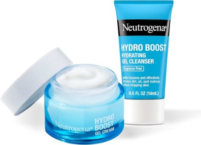 Picture of Neutrogena Hydro Boost Hydrating Gel Cream Face Moisturizer, 0.5 fl oz | For Sensitive Skin, Hydrating Gel Cream, Alcohol and Fragrance Free, Hyaluronic Acid, Daily Hydration Routine