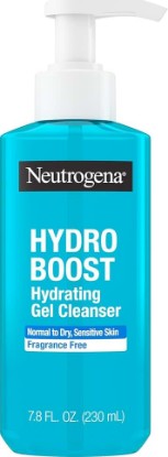 Picture of Neutrogena Hydro Boost Hydrating Gel Cleanser, Fragrance-Free, 7.8 fl. oz | Daily Face Wash Suitable for Sensitive Skin, Gentle Foaming Facial Cleanser, Noncomedogenic, With Hyaluronic Acid
