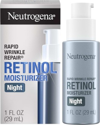 Picture of Neutrogena Rapid Wrinkle Repair Night Moisturizer, 1 fl. oz | Retinol Face & Neck Cream, Hyaluronic Acid & Retinol, Anti-Wrinkle, Paraben-Free