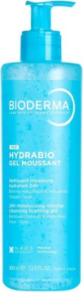 Picture of Bioderma Hydrabio Foaming Gel Gentle Cleanser Dehydrated Skin | Foaming Gel gentle cleanser removes makeup and impurities from dehydrated skin while providing 24h moisturizing comfort