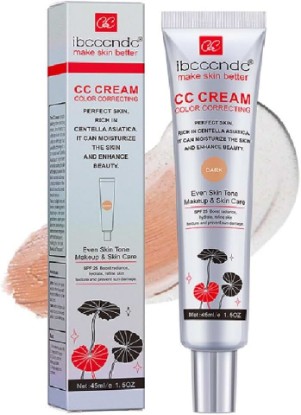 Picture of Color Correcting CC Cream with SPF 25, Dark, 45 ml | Full-Coverage Foundation, Hydrating Serum, Refine Skin Texture, Avoid Sun Damage