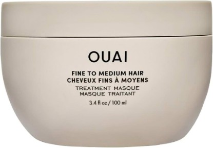 Picture of OUAI Fine to Medium Hair Treatment Mask (3.4 oz) | Lightweight Deep Conditioning Hair Mask with Shea Butter, Keratin & Panthenol - Helps Hydrate, Strengthen & Repair Damage