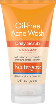 Picture of Neutrogena Oil Free Daily Acne Face Scrub, 4.2 oz | 2% Salicylic Acid Cleanser, Daily Exfoliating Scrub & Acne Treatment, Oily Acne-Prone Skin, Clears Breakouts & Blackheads GreenCircle Sustainable Energy Practices