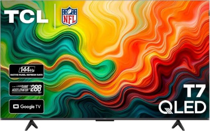 Picture of TCL 55" T7 4K QLED Google TV with 144Hz Gaming (55T7) | Smooth Motion for Sports & Gaming