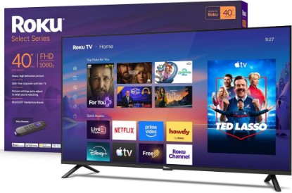 Picture of Roku 40-Inch Select Series Smart TV 2026-1080p Full HD TV - RokuTV | Flat Screen LED Television with Voice Remote, Wi-Fi & Bluetooth Headphone Mode - Streaming Live Local News Sports & Movies