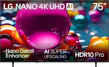 Picture of LG 75-Inch Class Nano AI 4K NU85 Series Smart TV w/AI Sound Pro, HDR10, AI 4K Super Upscaling, Filmmaker Mode, Wow Orchestra, Compatible with Alexa (75NU850BPUA, 2026)
