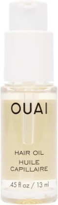 Picture of OUAI Hair Oil Travel Size - Helps Reduce Frizz (0.45 Fl Oz) | Add Shine and Smooth Split Ends - Color Safe Formula - Paraben, Phthalate and Sulfate Free
