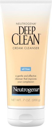 Picture of Neutrogena Deep Clean Facial Cream Cleanser, 7 fl. oz | Beta Hydroxy Acid, Removes Dirt Oil & Makeup, Alcohol-Free, Oil-Free, Non-Comedogenic GreenCircle Sustainable Energy Practices