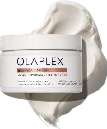 Picture of Olaplex Rich Hydration Mask | Hydration & Frizz Control, 200 mL | For Dry, Medium-To-Coarse Hair; Biomimetic Cuticle Technology; Use Weekly In Place Of Conditioner