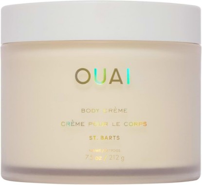 Picture of OUAI Body Cream - Hydrating Whipped Body Cream - St. Barts (7.5 oz) | With Cupuaçu Butter, Coconut Oil & Squalane - Softens Skin and Delivers Healthy-Looking Glow - Sulfate Free Skin Care