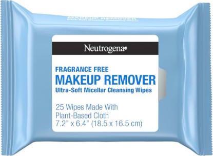 Picture of Neutrogena Makeup Remover Wipes, Fragrance-Free, 25 Ct | Plant-Based Micellar Cleansing Cloths, Gently Removes Oil, Dirt & Waterproof Makeup
