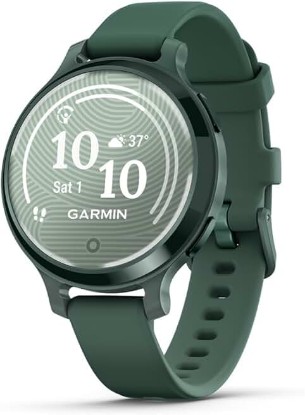 Picture of Garmin Lily® 2 Active, Small & Stylish GPS Smartwatch, 38mm, Jasper Green | Small & Stylish Design, Built-In GPS, Body Battery™, Sleep Score, Fitness Tracking & Sports Apps, Garmin Pay™