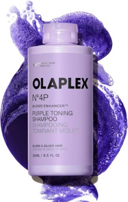 Picture of Olaplex N°.4P Blonde Enhancer Purple Shampoo | Toning Hair, 250 mL | For Blonde, Lightened & Grey Hair; Violet Toning Agents; Suitable for All Hair Textures