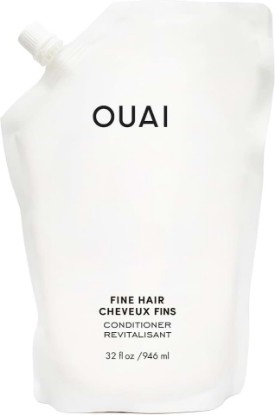 Picture of OUAI Fine Hair Conditioner Refill - Adds Softness, Bounce & Volume (32 oz) | Volumizing Conditioner Made with Keratin, Biotin and Chia Seed Oil - Free from Parabens, Sulfates, and Phthalates